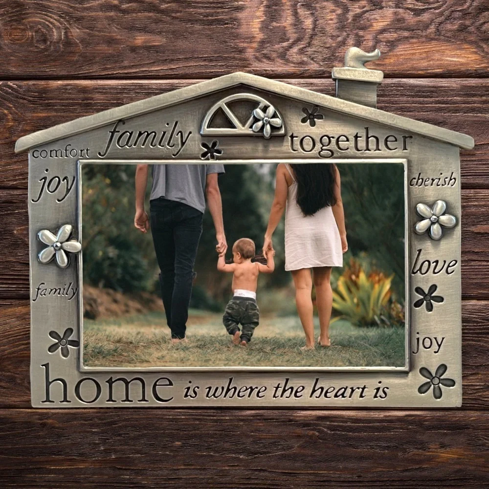 Home Is Where The Heart Is House Picture Frame